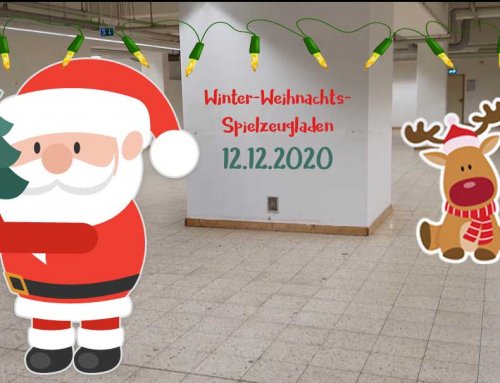 Winter-Weihnachts-Spielzeugladen für einen Tag
