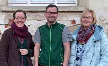 vorstand Maike Steuer, Daniel Vogel und Martina Becker vom Kreativkonsum e.V.