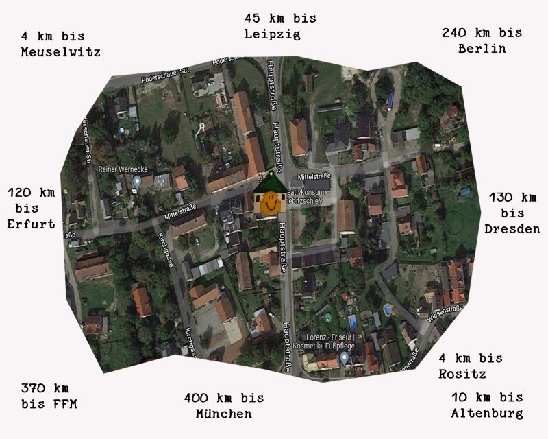 Landkarte Kriebitzsch, Grafik: Maike Steuer